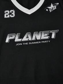 SHEIN Streecool Kids Streecool Teen Girl Casual School Style 2 Pieces Set, Autumn Colorblock Patchwork Print T-Shirt Paired With Contrast Stripe Sports Pants Suit, Suitable For Daily, Commute, Leisure, Vacation, Sisters Street Snap Summer Holiday, Concert Outfit