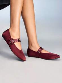 CUCCOO GRLICON 女士 Y2K 风格平底鞋，适合朋克、骑行者、酷女孩、万圣节、圣诞节、派对装扮