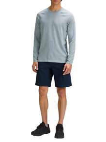 Champion Men's Summer Casual Solid Color Cargo Shorts - Blue - View 3