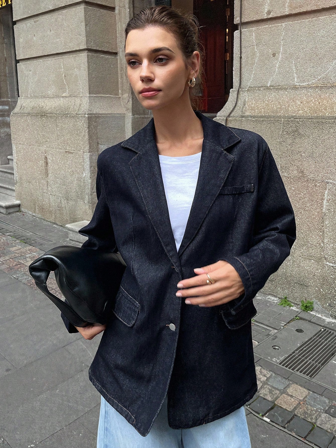 Denim blazer jacket