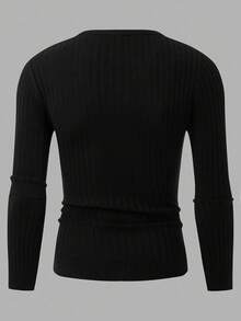 2 pezzi Maglioni a righe regolari da uomo, confezione multipla