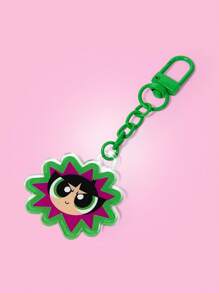 THE POWERPUFF GIRLS X SHEIN พวงกุญแจอะคริลิกลาย Buttercup - มัลติคัลเลอร์ - ดู 2