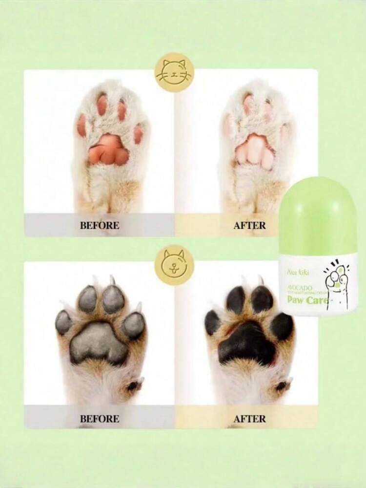 3件装宠物足部保湿足部护理清洁保湿足部走珠液适用于猫狗宠物保湿宠物爪子干燥足部护理足部液 - 綠色 - 查看 5