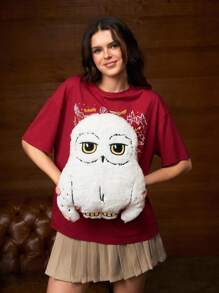 HARRY POTTER X SHEIN 1 个柔软舒适的 Hedwig 装饰抱枕，适合汽车、房间、沙发装饰和午后小憩，是圣诞节、圣诞节、生日等节日送礼的绝佳选择，也是送给朋友、朋友或朋友的可爱毛绒玩具。 - 白色 - 查看 7