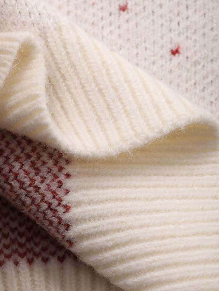 Baby Girl Casual Cute Polka Dot Pattern Colorblock Bow Decor Cardigan Toddler Girls Clothes