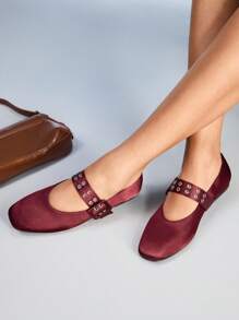 CUCCOO GRLICON 女士 Y2K 风格平底鞋，适合朋克、骑行者、酷女孩、万圣节、圣诞节、派对装扮