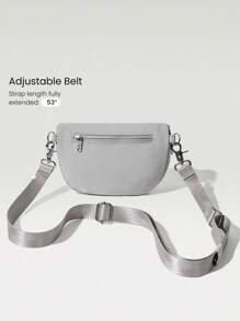 GLOWMODE 1.5L Easy Commute Water-Resistant Shoulder Strap Bag With Clippable Nano Pouch Daily Casual