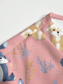 PopScrub 女士卡通印花手术服上衣和裤子护士制服套装 - 彩色 - 查看 6