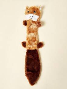 PETSIN 可爱松鼠浣熊毛绒狗玩具，内置 BB 呼叫声音，狗狗互动游戏 - 彩色 - 查看 4