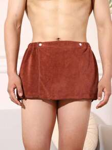 SHEIN 1 Buah Handuk Mandi Pria Handuk Pantai Lembut Menyerap Cepat Kering Anti Paparan Mikrofiber Rok Mandi Pendek Perlengkapan Perjalanan Aksesoris Gym Kolam Renang Ringan Kompak - MultiWarna - View 7