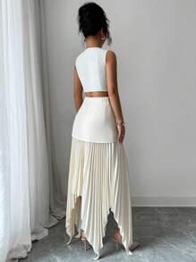 Elenzga 女士优雅度假风两件套夏季套装