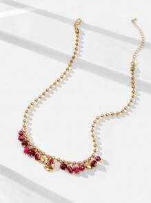 Maija Kalung Manik-Manik Multifungsi untuk Wanita, Minimalis & Praktis - Merah - View 3