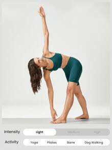 GLOWMODE Quần short đạp xe Crossover FeatherFit™ 8" dùng cho chạy bộ, tập thể dục, đạp xe, tập thể dục mùa hè - tầm gửi - Xem 6