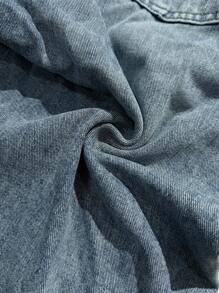 Manfinity CityGents Men's Casual Pocket Ripped Skinny Straight Leg Jeans Men Loose Fit Jeans - Medium Wash - View 3