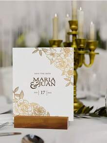 木制照片卡夹松木明信片展示架日历便签创意桌面装饰办公桌收纳架复活节假期季节性装饰乡村家居装饰礼品创意 - 彩色 - 查看 4