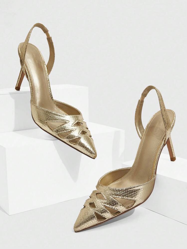 CUCCOO SZL Pointed Toe High Heel Fashion Versatile Women Casual High Heel Pumps For Christmas Spring Shoes