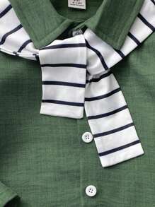 Souflis Souflis Set di 3 pezzi per bambino, composto da giacca antipioggia casual multifunzionale e comoda, camicia a maniche lunghe con colletto in lino, e pantaloni con vita elastica. Adatto per andare a scuola, occasioni casual, vacanze, matrimoni e altre occasioni. Taglia 6 mesi - 3 anni. Abbigliamento per bambini, neonati e bambini piccoli.