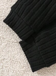 SHEIN Playful Pals Baby Boy Letter Graphic Two-Tone Long Sleeve Sweatshirt And Pants Casual Set Fall Winter - Yellow - View 4