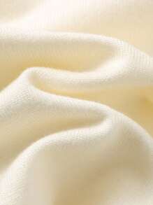 Cozy Pixies 2件套女婴蝴蝶结装饰圆领长袖毛衣和松紧腰长裤套装 - 杏色 - 查看 10