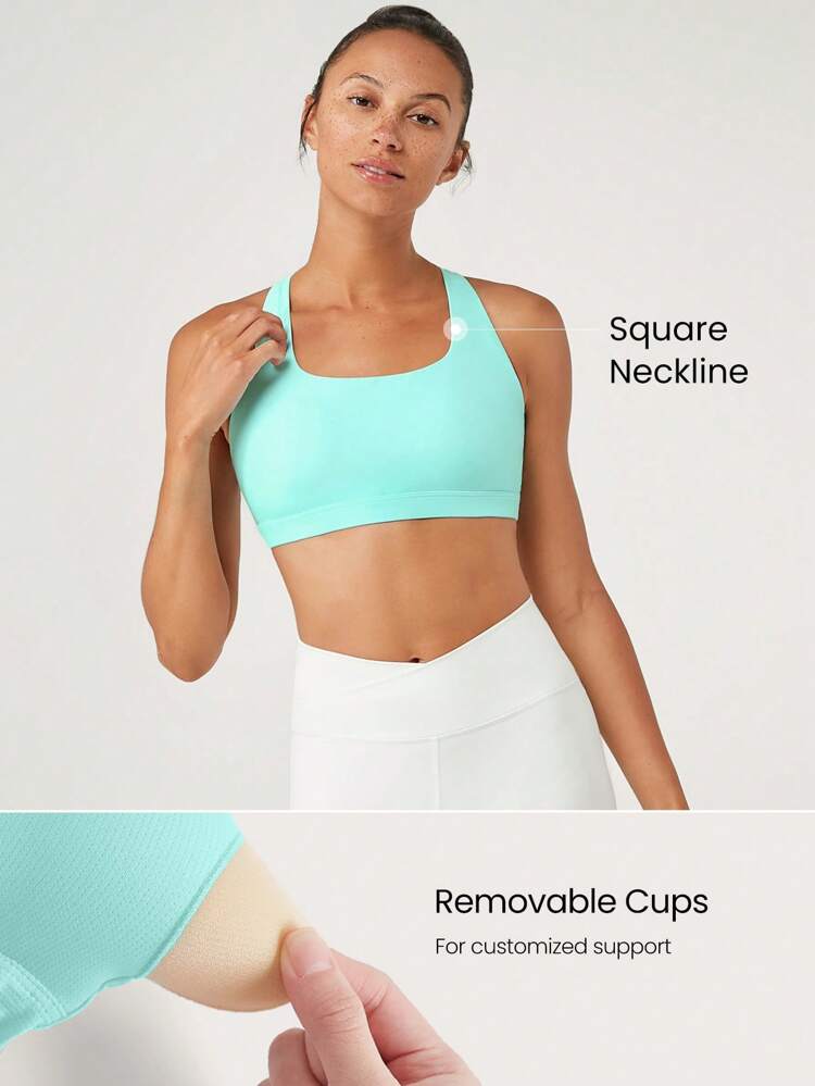 FeatherFit™ Essential Multi-Strap Bra Light Support Low Impact Yoga Pilates Daily Spring Summer