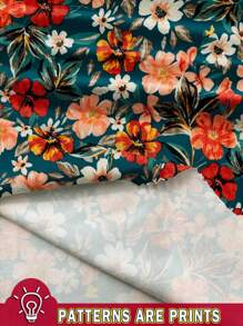 SHEIN Clasi 母亲节休闲复古碎花优雅大码吊带背心和背心，适合夏季海滩度假