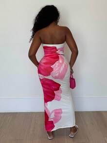 Alexandranx 2 pièces/set Top court tube floral sexy d'été et jupe