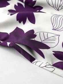 Irokai Japanese Women's Printed Traditional Separated Kimono Yukata For Summer Festival - Purple - View 7