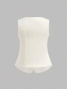 SHEIN 少女休闲简约舒适拉链上衣和百褶迷你裙套装