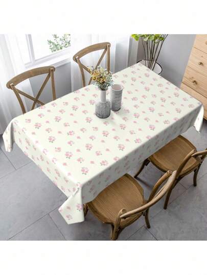 Goth 1 pieza Mantel con estampado rosa claro con estilo adorable e informal. Este encantador y cálido mantel rosa es adecuado para cenas al aire libre en restaurantes, decoración del hogar, y también puede usarse para picnics y fiestas festivas