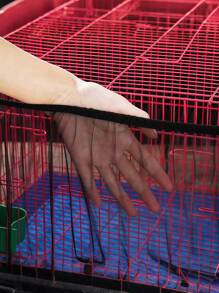 Bird Cage Cover Mesh Sheer Guard For The Prevention Of Dust For Parrot And Bonsai Plant Available In Large, Medium, And Small Sizes - Black - View 4