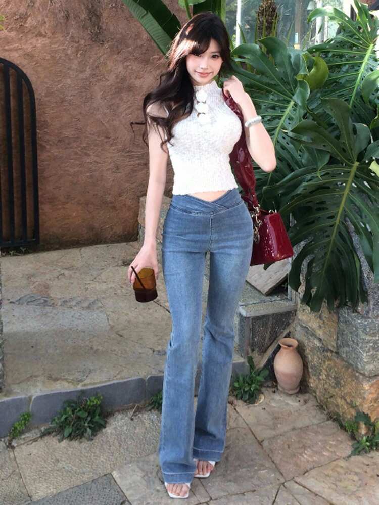 Elegant Lace Crochet Knit Vest Top - Unique & Beautiful