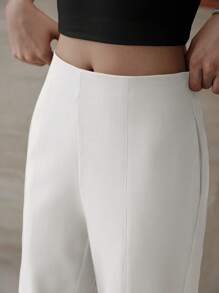 MOTF PREMIUM SLANT POCKET STRAIGHT LEG PANTS - White - View 4