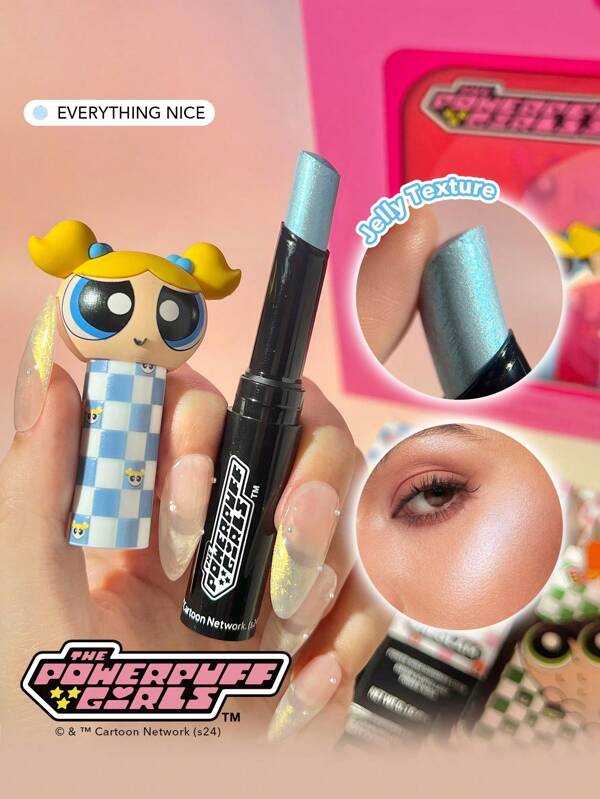 The Powerpuff Girls X SHEGLAM Power-Noia Shimmer Stick-Everything Nice Pudră De Iluminare Finisaj Cu StrăLucire Albastru-Verde StrăLucire Reflectorizant Multi-Utilizare Fard De Pleoape Machiaj De Față StrăLucitor Absolvire Zi De NașTere Vacanță Vară Toamnă Y2K Elegant Modă Femei Machiaj Cosmetice Petrecere Plajă CăLăTorie Camping ÎN Aer Liber ȘCoală Campus Excursie Festivaluri Decor Cadou Cadou Trandafir Fată Cosplay Cel Mai Bun Culoare Farmec Atmosferă