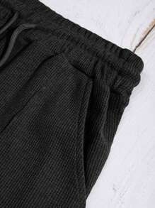 EURMUSE Bộ áo phông tay ngắn và quần short họa tiết ô vuông cổ điển dành cho nam 100% cotton - Nhiều màu - Xem 5