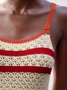 Maija Vestido de diseño de patchwork y flecos en rojo y albaricoque, ajuste ajustado, estilo bohemio para vacaciones y playa, diseño único y de moda, ropa de mujer para primavera/verano, atuendo de playa estilo boho chic, look estilo occidental para el festival de música Coachella