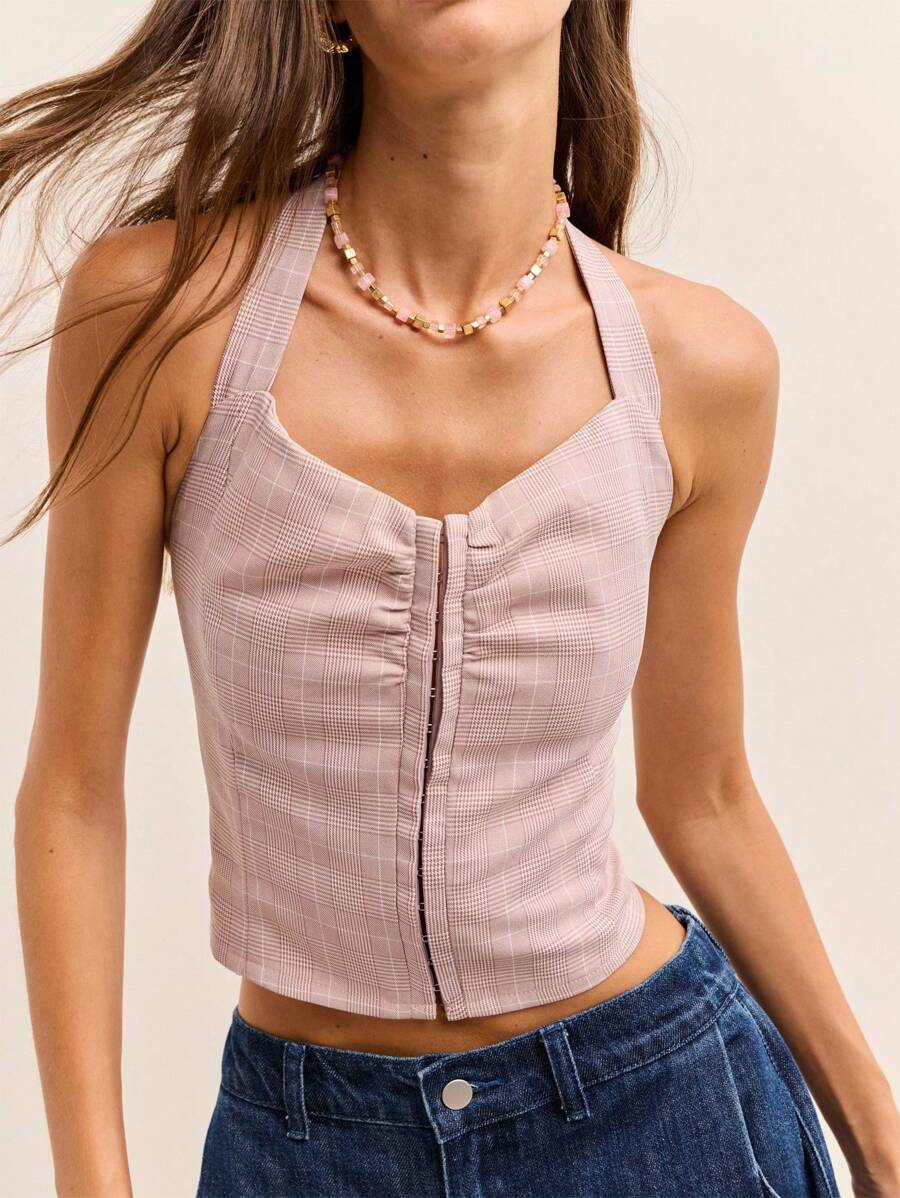 Nöista 露背领口上衣，前面有钩。 - 彩色 - 查看 1