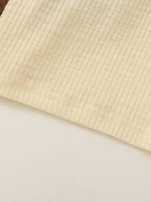 SHEIN 多件装男婴柔软舒适百搭白色长袖 T 恤，易于穿脱，百搭家居服 - 彩色 - 查看 7