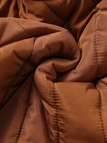 Cozy Pixies 男宝宝卡通熊耳朵连帽保暖长袖夹克 - 棕色 - 查看 11