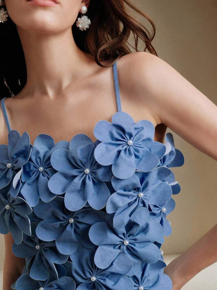 Women's Elegant Floral 3D Camisole, Summer