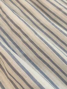 Resyla 新款休闲时尚甜美法式无袖条纹背心女款 - 藍色 - 查看 4