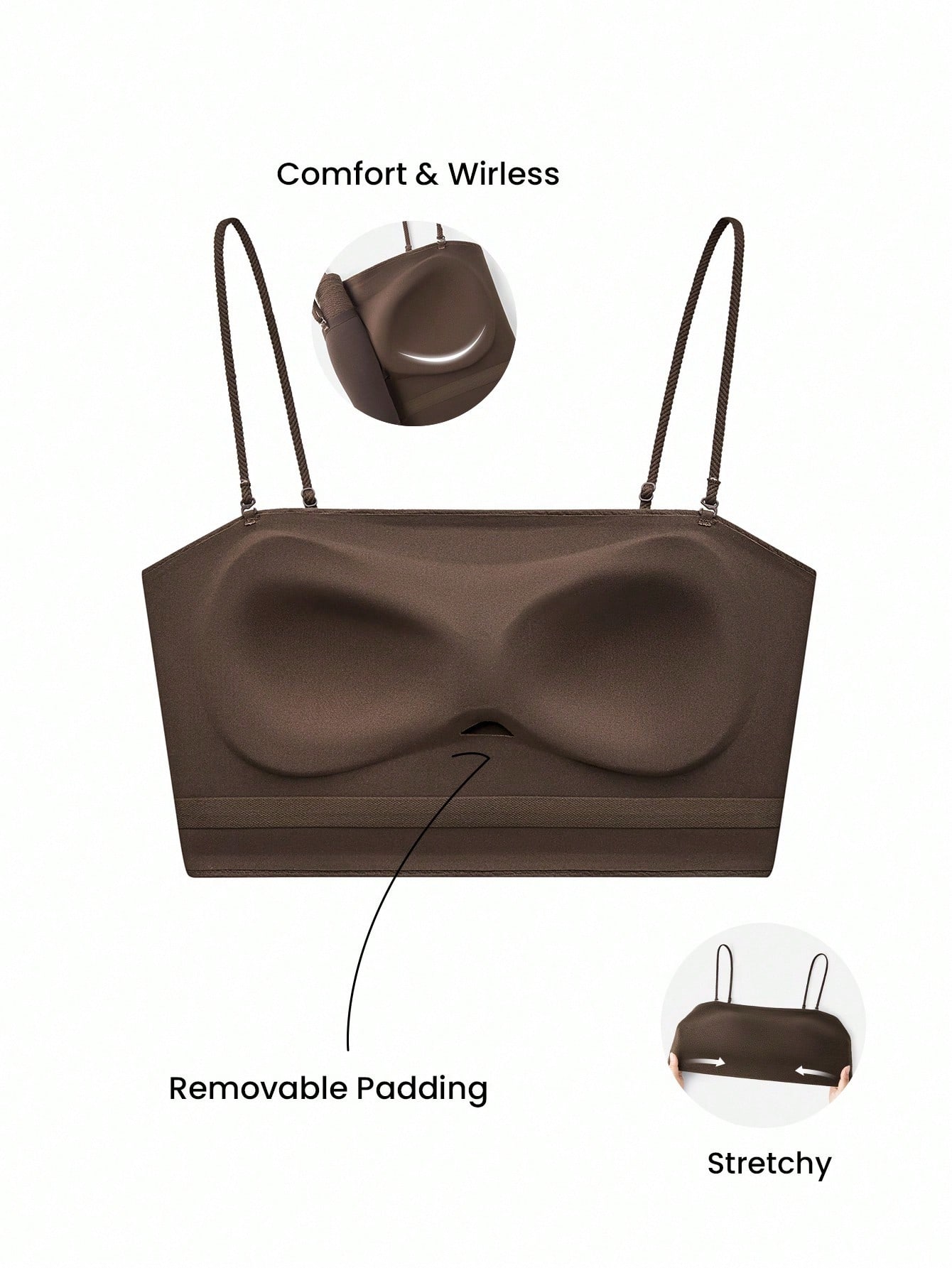Dream Curve 2ndSkin Built-In Bra Cami Top