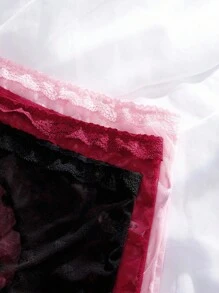 SpicyHot 3 Pcs Set Women Sexy Lace Panties, Random Heart Pattern - Multicolor - View 3