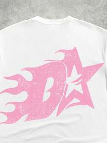 Manfinity ZONE917 Men's Streetwear Pink Camouflage Graphic Print Hooded T-Shirt Set - Multicolor - View 7