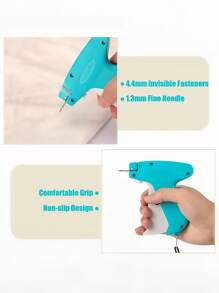 Professional Tagging Gun For Clothes - Quick No-Sew Fabric Fixer With 6 Fine Needles & 1000 Fasteners, Speedy Hemming Tool For Garments, Micro Stitchy Repair Kit (Sticky Sewing Alternative - Multicolor - View 3
