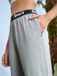 In My Nature Nature Hike 高弹力透气网眼拼接裤，带拉链开合，户外运动休闲裤 - 灰色 - 查看 11