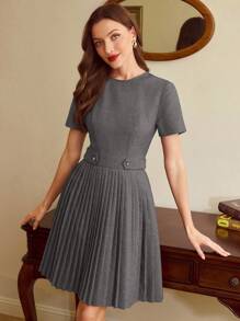 Vintamour 复古优雅女式百褶连衣裙 女式春夏装 女式夏装 毕业礼服 夏装 女式连衣裙 夏季婚礼宾客礼服 女式太阳裙 女式度假装 女式毕业礼服 女式优雅正式礼服 女式复活节礼服 女式优雅优雅连衣裙 女式生日礼服 母亲节蓝色连衣裙 商务休闲女式太阳裙 女式工作服 - 深灰色 - 查看 4