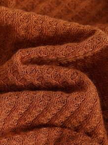 Cozy Pixies 2件套男婴针织柔软圆领长袖运动衫和松紧腰裤套装 - 乾枯玫瑰色 - 查看 8