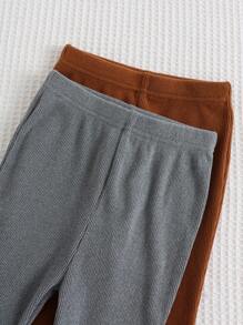 Cozy Pixies 2件套女婴荷叶边高腰喇叭裤