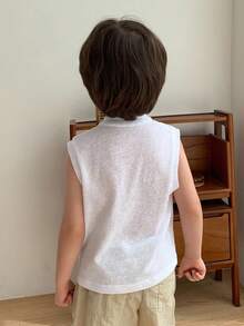 Hapijoa Kids Fall Clothes, Young Boy Round Neck Knitted Sweater Top