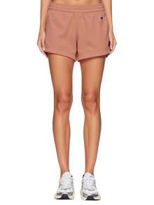 Champion 女士松紧腰休闲运动短裤，夏季 - 粉色 - 查看 1